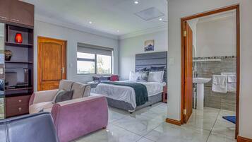 Down duvets, individually decorated, individually furnished, desk