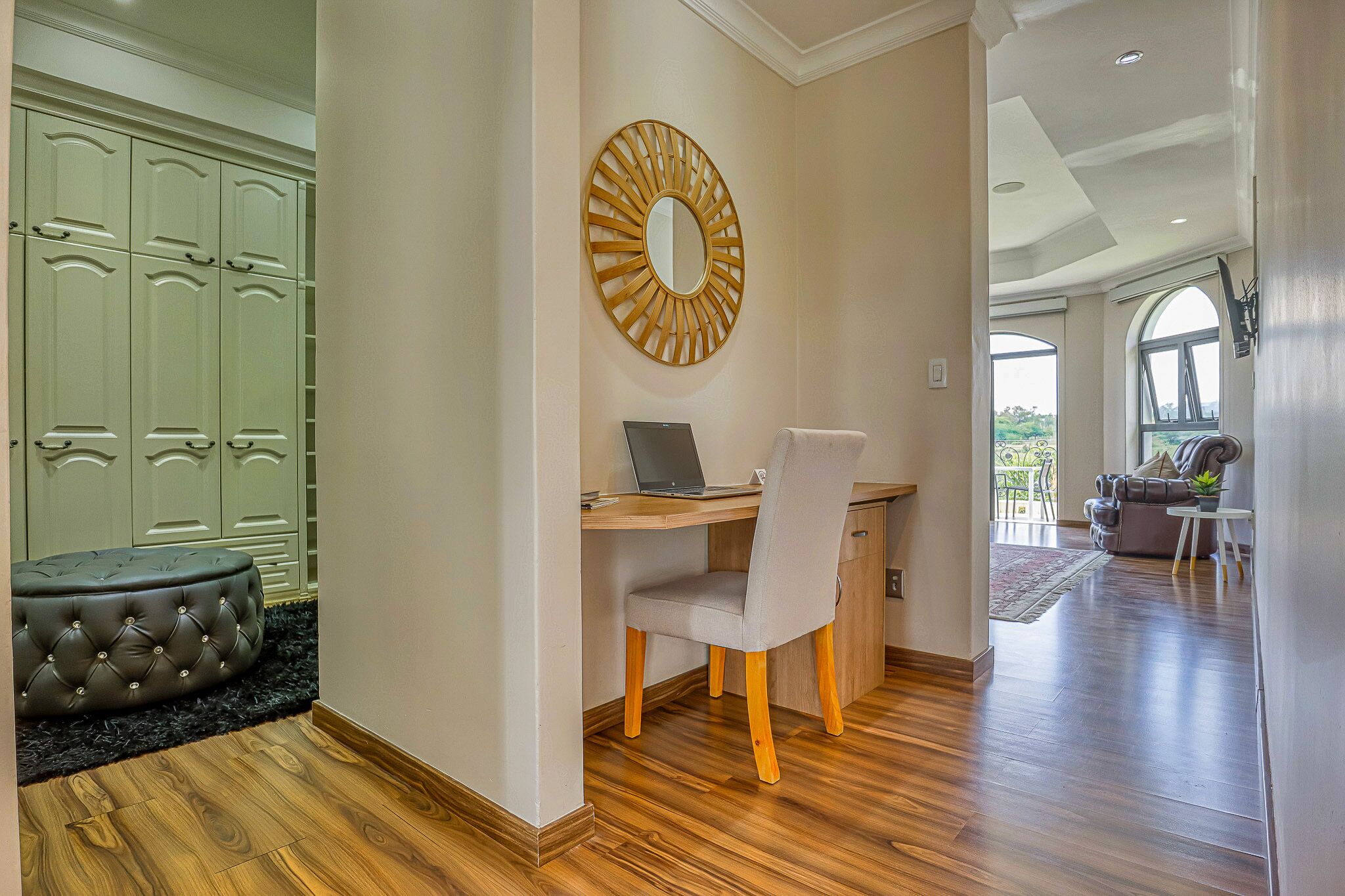 presidential room | living area | 40-inch smart tv with cable channels, netflix, streaming services