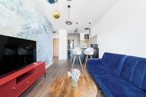 Apartment, 1 Bedroom, Balcony | 1 bedroom, bed sheets - Apartment Dluga 57C by Renters (Wroclaw)