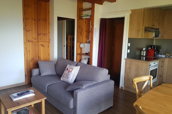 salon avec canapé convertible (vrai matelas)