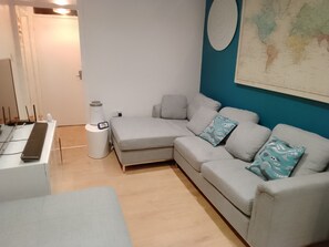 Leilighet, 1 queensize-seng | Oppholdsområde