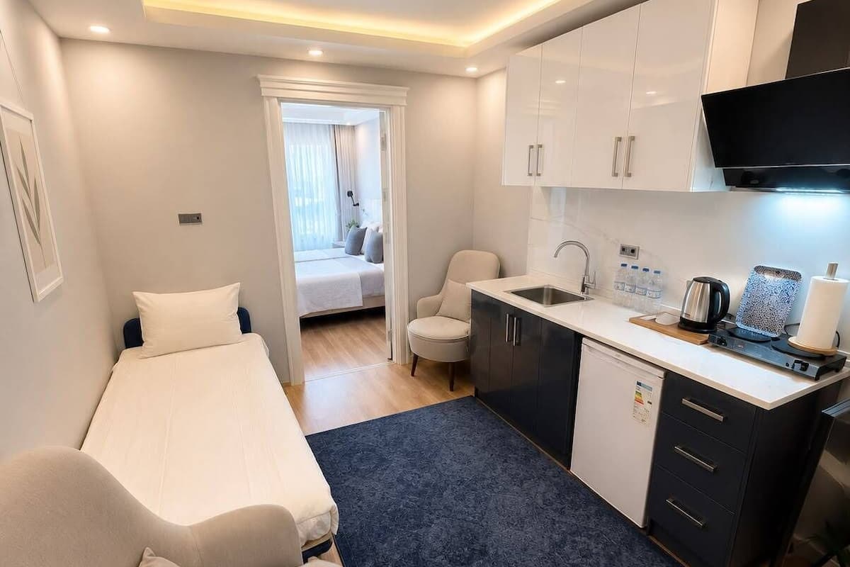 1 soveværelse, premium-sengetøj, minibar, pengeskab på værelset