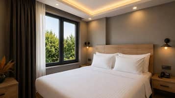 1 Schlafzimmer, hochwertige Bettwaren, Minibar, Zimmersafe