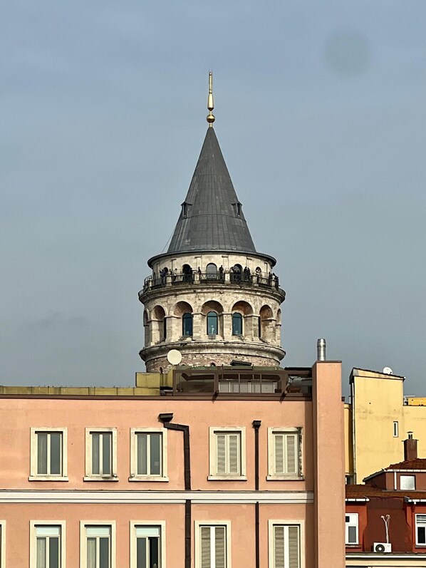 Vue sur la ville depuis l’hébergement