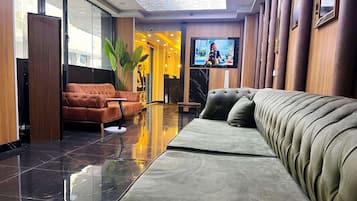 Sitteområde i lobbyen