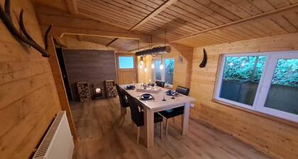 Platell Ferienhäuser Harz Wieda, Cozy bungalow with Sauna and fireplace