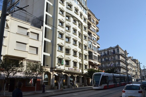 Experience the classic charm of this urban hotel, featuring spacious balconies and large windows.