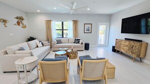 Smart TV, video games, DVD player, books