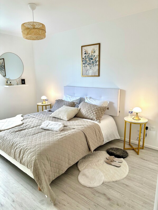 2 bedrooms, iron/ironing board, travel crib, free WiFi