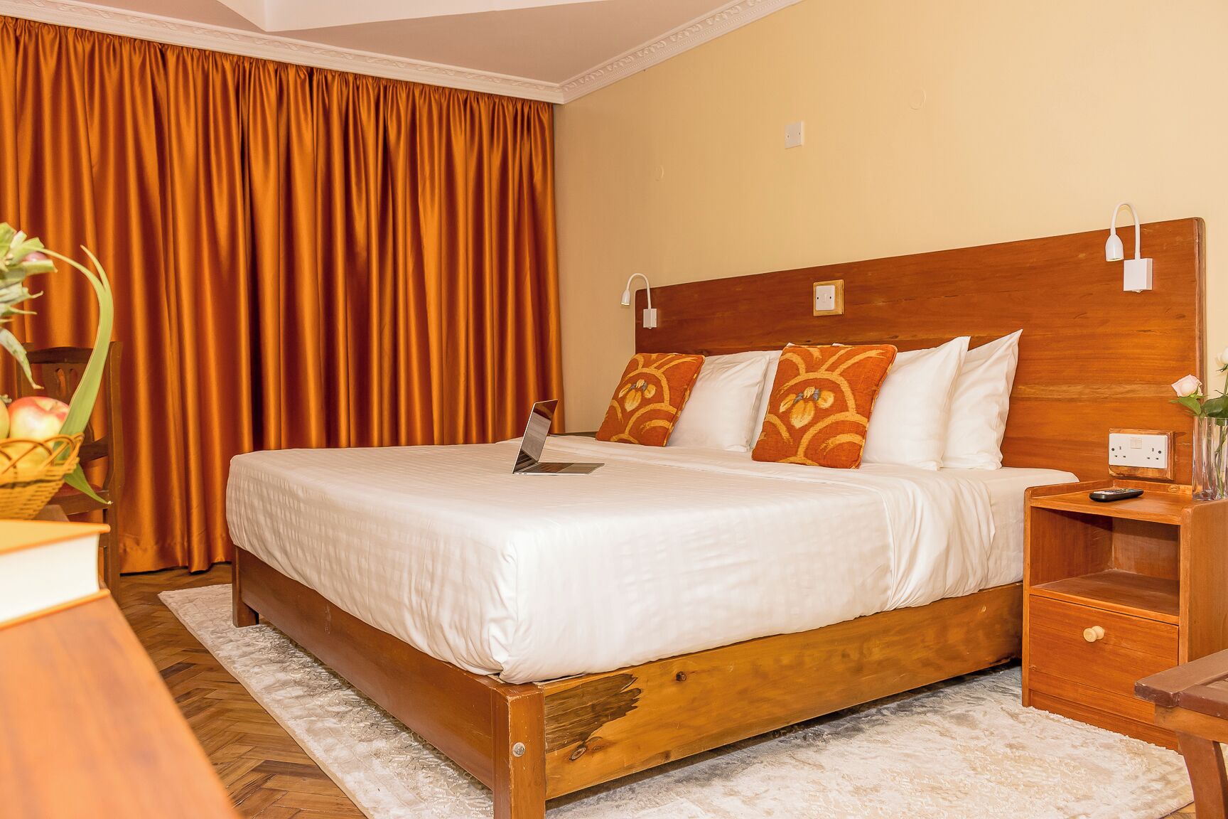 premium bedding, individually decorated, individually furnished, desk