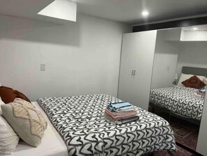 1 bedroom, iron/ironing board, travel crib, free WiFi
