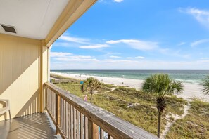 Townhome, Multiple Beds, Balcony, Ocean View | Property grounds - 2bd/2.5ba Gulf Front Townhome Near Pier Park! Gulf Views! Beach Access! (Panama City Beach)