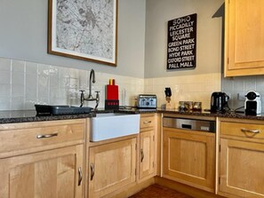 Apartment | Private kitchen - Chester Centre 2-bed Apartment -by Oddfellows (Chester)