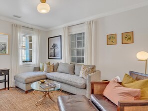Maison, 2 grands lits (Coastal Cottage) | Coin séjour