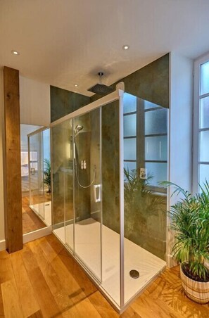 Shower, hair dryer, towels, soap - 4-star luxurious apartment with private parking in Nevers  (Nevers)