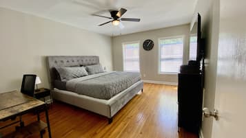 2 habitaciones, tabla de planchar con plancha, wifi y ropa de cama