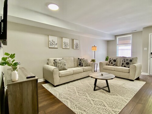 Modern Townhome w/ Balcony • Walk to FUSE Stadium
