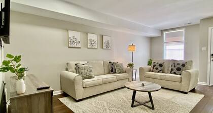 Modern Townhome w/ Balcony • Walk to FUSE Stadium