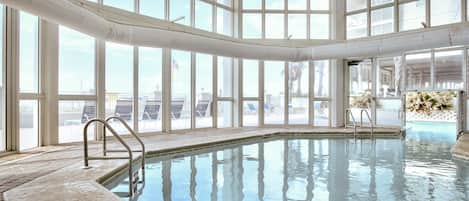Indoor pool, a heated pool