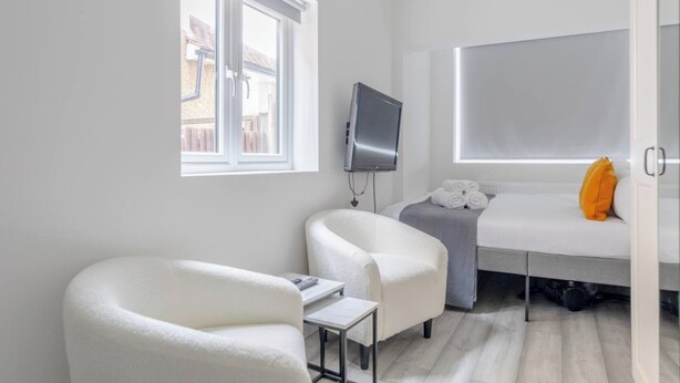 Eenvoudig appartement, 1 kingsize bed