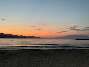 On the beach