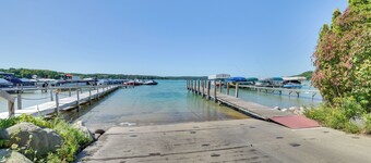 Walloon Lake Getaway w/ Fire Pit - Walk to Water!