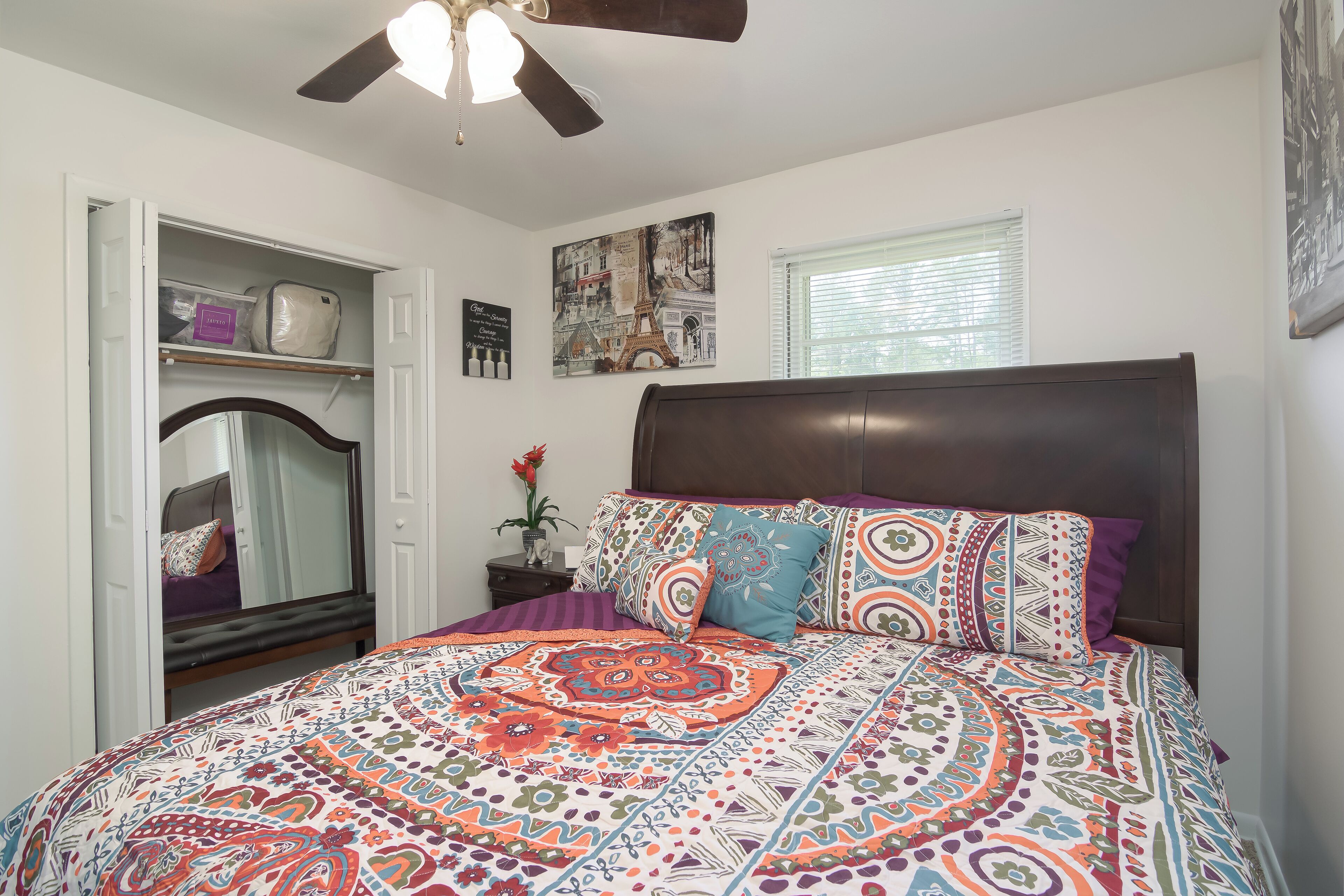 2 dormitorios, tabla de planchar con plancha, wifi gratis y ropa de cama