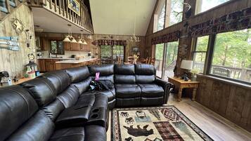Smart TV, fireplace, video games