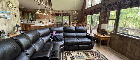 Smart TV, fireplace, video games