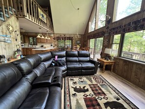 Smart TV, fireplace, video games