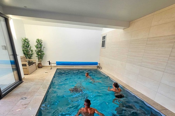 Indoor pool, a heated pool