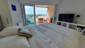 Een strijkplank/strijkijzer, gratis wifi