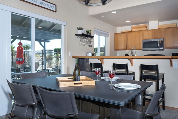 Gather around the large table for good food and great times!