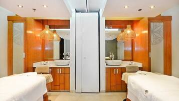 Sauna, tina de hidromasaje, baño de vapor y aguas termales