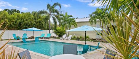A heated pool