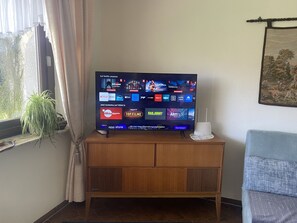 TV connectée, cheminée