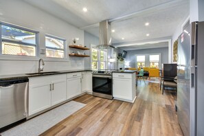 Fridge, microwave, stovetop, dishwasher - High Point Vacation Rental w/ Private Deck & Yard! (High Point)
