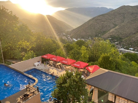Indoor pool, 2 outdoor pools, sun loungers. Grand Hotel Kapan