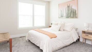 2 bedrooms, iron/ironing board, travel crib, free WiFi