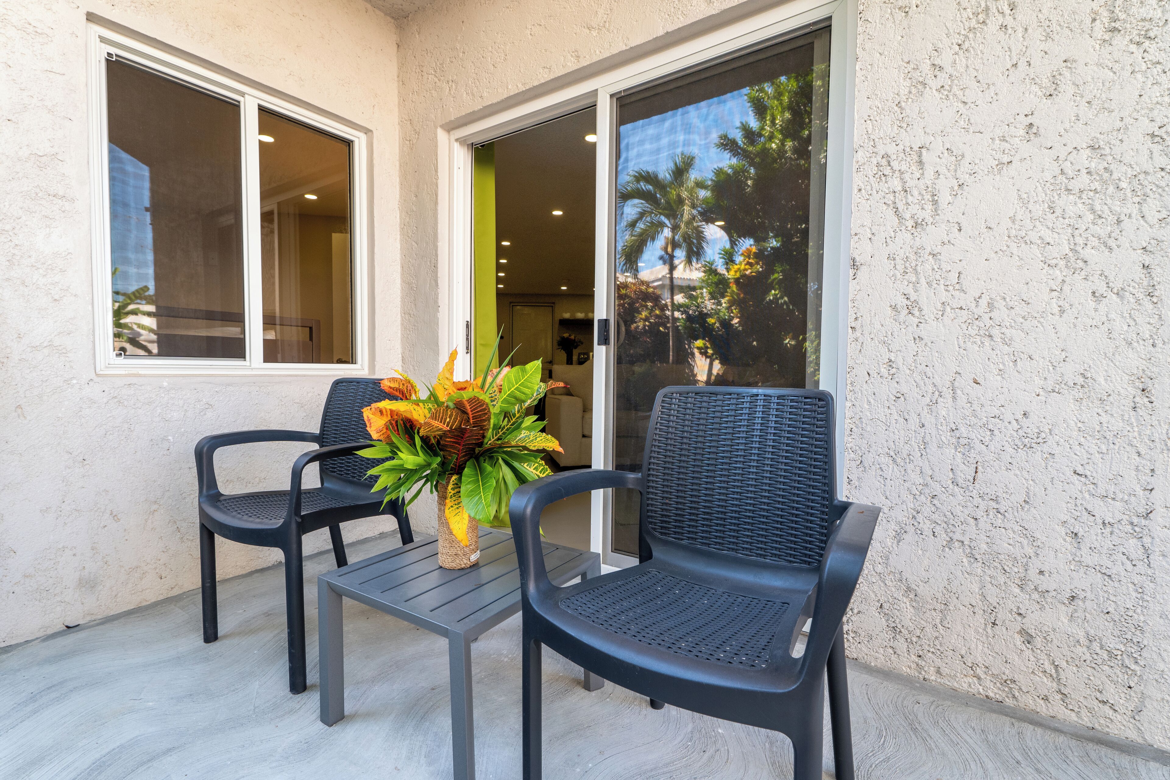 Suite, 2 slaapkamers, uitzicht op de binnenplaats | Terras