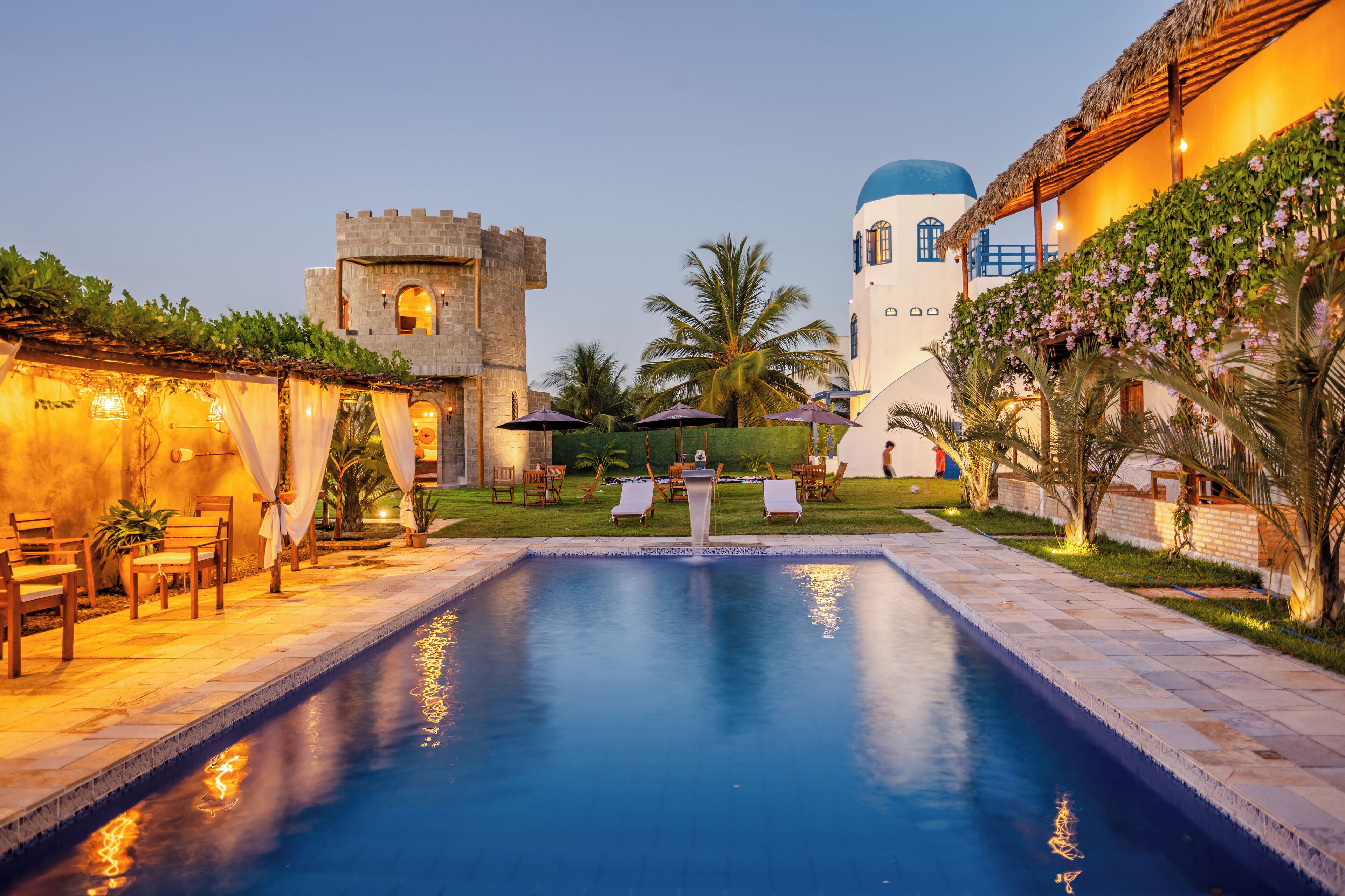 Indoor pool, open 8:00 AM to 8:00 PM, pool loungers