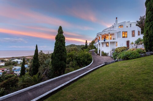 European escape, ocean views and terrace garden.