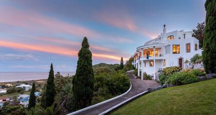 European escape, ocean views and terrace garden.