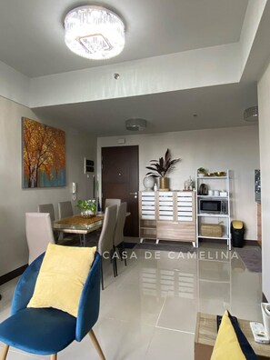 Interior - 1-BR Condo with a balcony that faces the morning sun with city & mountain views! (Quezon City)