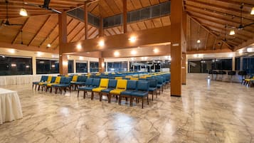 Outdoor banquet area
