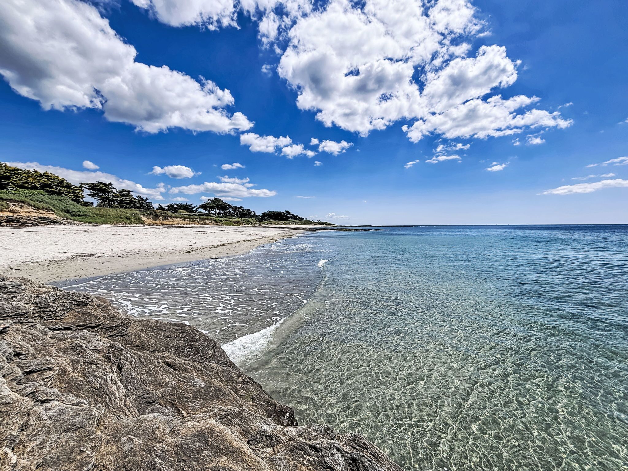 Vlak bij het strand