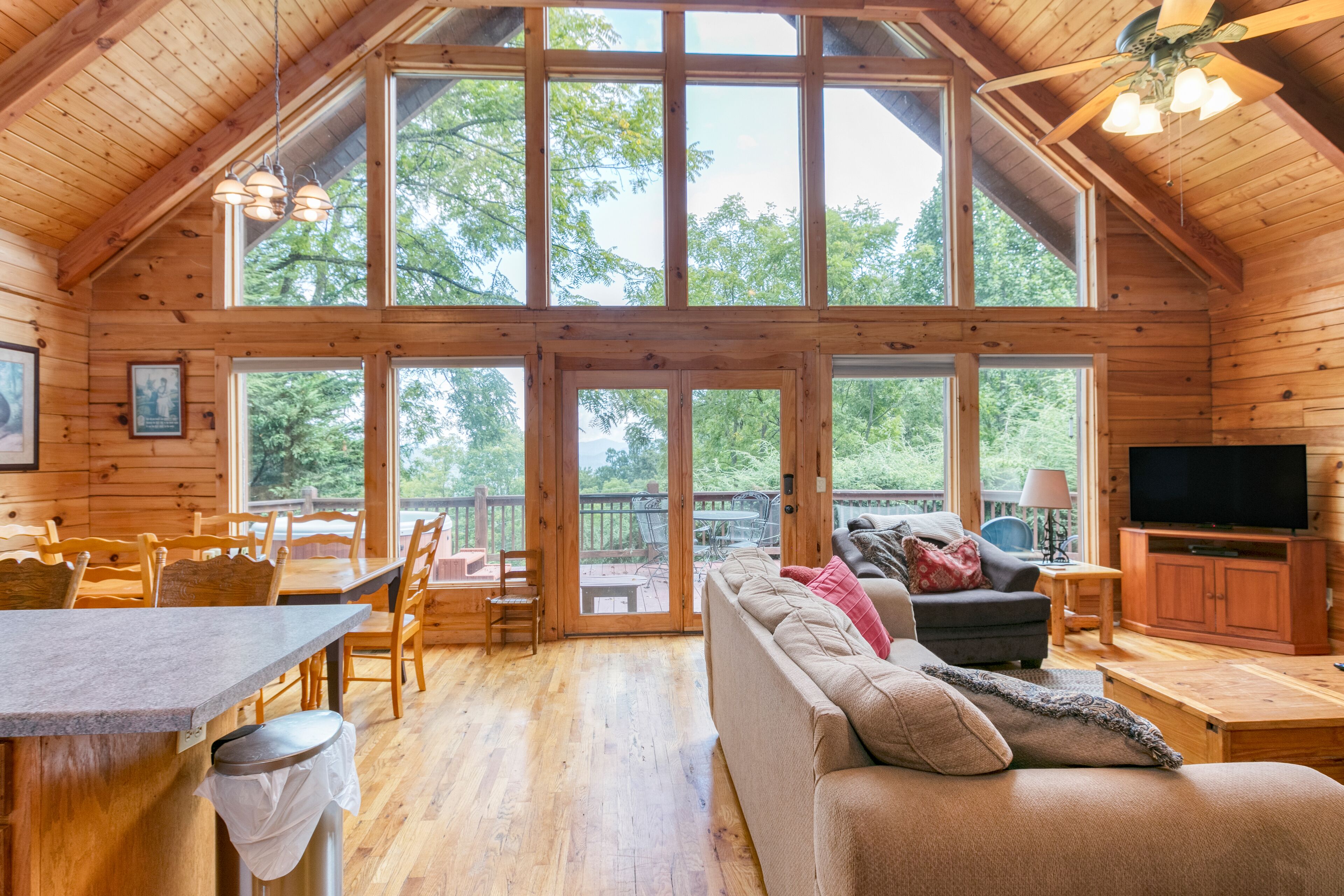 Smart TV, fireplace, foosball, offices