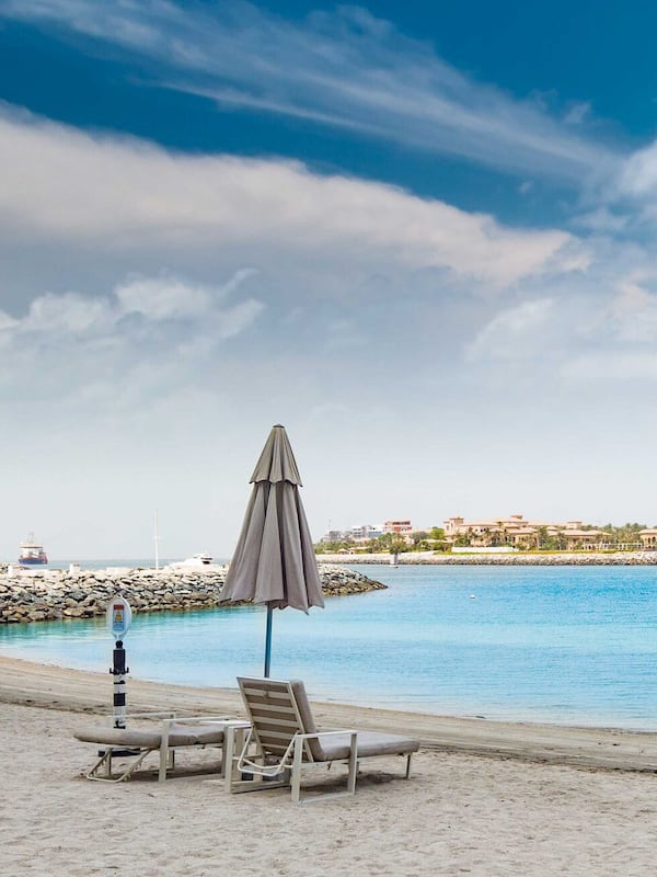 Private beach