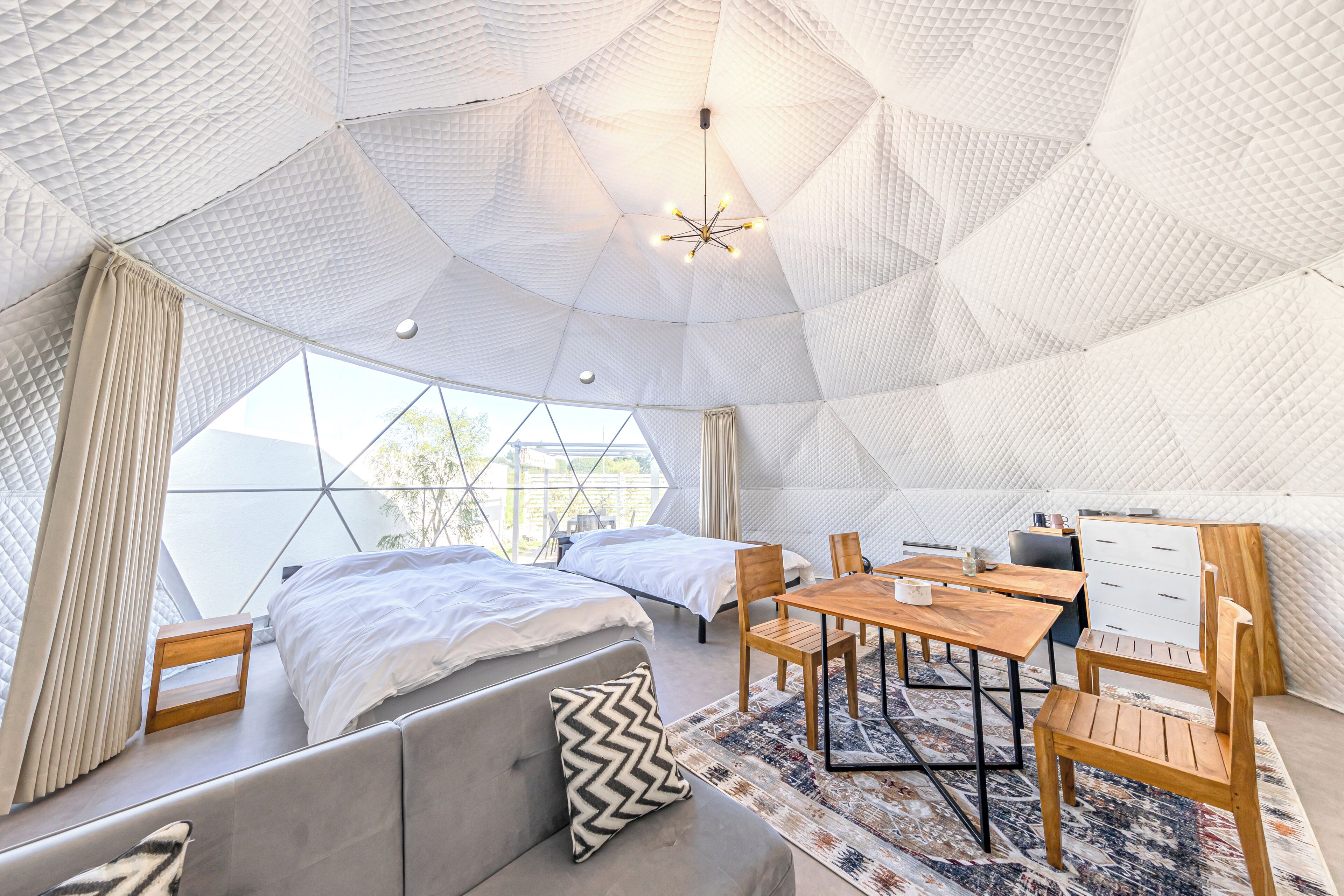 Luxury Tent, 2 Double Beds, Non Smoking, Sea Facing | Individually decorated, individually furnished, blackout curtains