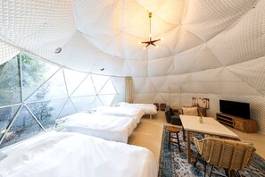 Luxury Tent, Multiple Beds, Non Smoking, Sea Facing | Balcony view - Innosense Resort -In Chiba Resol- (Sanmu)